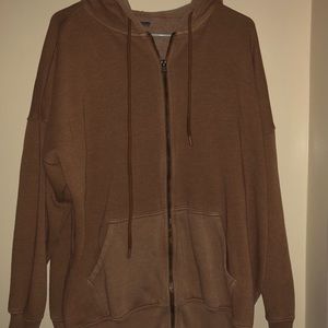 AERIE oversized zip up hoodie